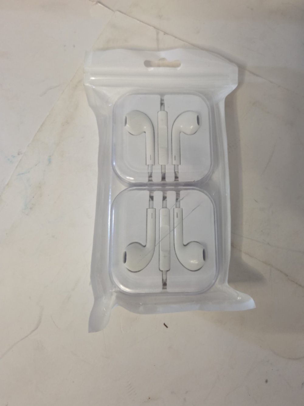 Wired Earbud Headphones Pack - White